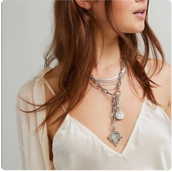 Free People Renata Slip Dress Set in Meridian Moon - Picture 6 of 12